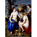 Репродукции на картини: Трите нимфи с Рога на изобилието (1615 - 1617) – Петер Паул Рубенс